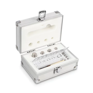 Kern 303-026 E1 pontosságú  1 mg -  50 g súlysorozat alumínium dobozban, rozsdamentes acélból