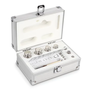 Kern 303-046 E1 pontosságú  1 mg -  200 g súlysorozat alumínium dobozban, rozsdamentes acélból