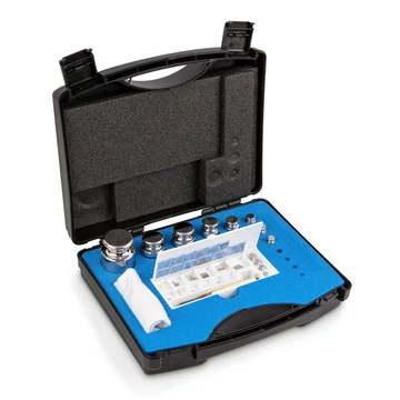 Kern 303-054 E1 pontosságú  1 mg -  500 g súlysorozat műanyag dobozban, rozsdamentes acélból