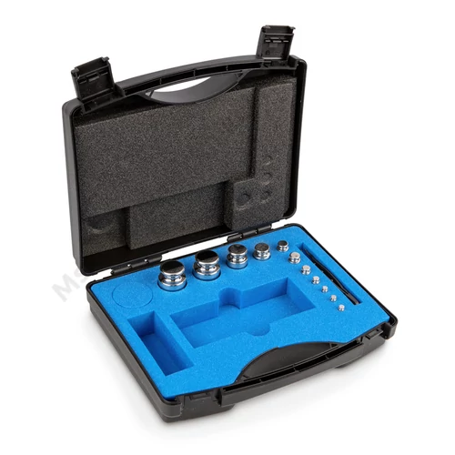 Kern 324-044 F1 pontosságú  1 - 200 g súlysorozat műanyag dobozban, rozsdamentes acélból