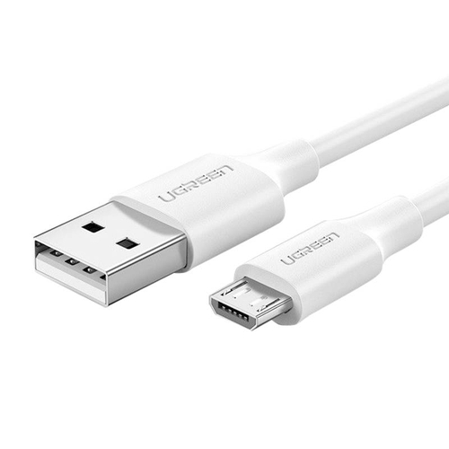 USB-Mikro USB kábel UGREEN QC 3.0 2.4A 0.25m (fehér)