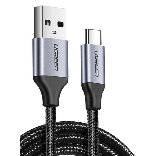 USB-USB-C QC3.0 UGREEN 1,5 m-es kábel alumínium csatlakozóval (fekete)