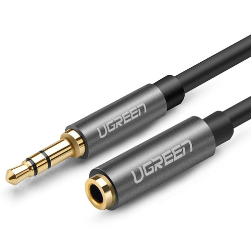 AUX UGREEN audio hosszabbító kábel 3,5 mm-es jack kábel, 3 m (szürke)