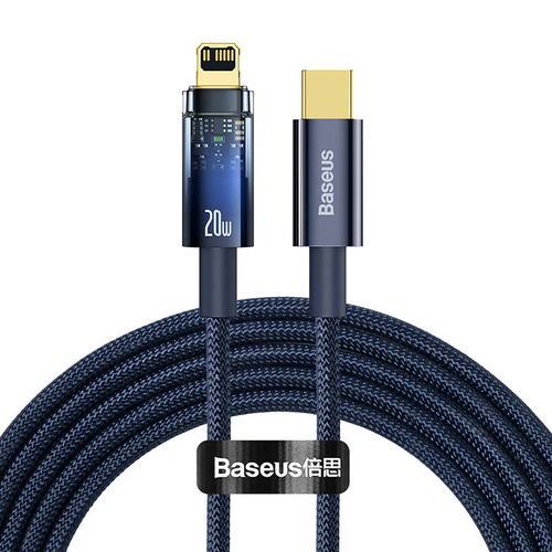 Baseus Explorer USB-C-Lightning kábel, 20 W, 2 m (kék)