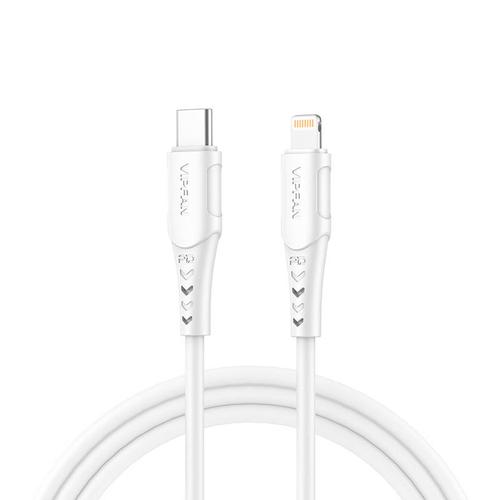 USB-C Lightning kábel Vipfan P04, 3A, PD, 1m (fehér)
