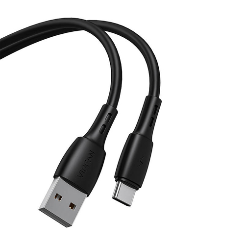 USB és USB-C kábel Vipfan Racing X05, 3A, 1m (fekete)