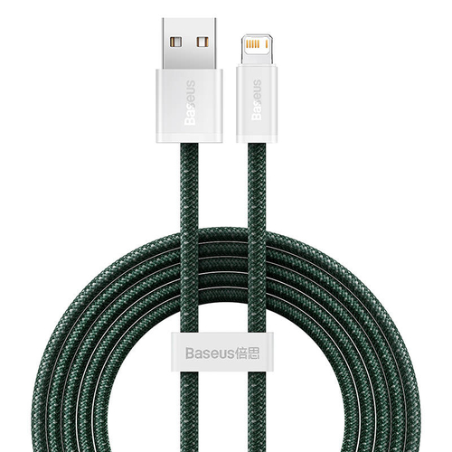 Baseus Dynamic 2 USB - Lightning töltőkábel, 2.4A, 2m (zöld)