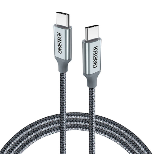 Cable USB-C do USB-C Choetech, PD100W 1.8m (grey)