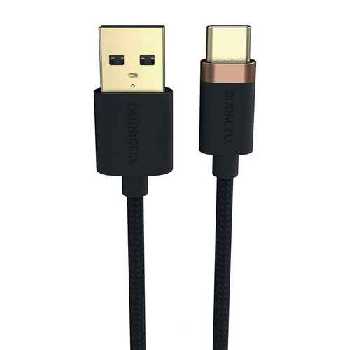 Duracell USB cable for USB-C 2.0 1m (Black)