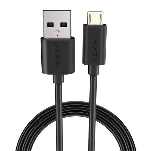 Cable USB to Micro USB Duracell 1m (black)