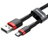 Kép 2/6 - Baseus Cafule 2.4A USB-Micro USB kábel 1m (piros-fekete)