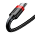 Kép 5/6 - Baseus Cafule 2.4A USB-Micro USB kábel 1m (piros-fekete)