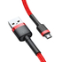Kép 4/6 - Baseus Cafule 1,5A 2 m-es USB-Micro USB-kábel (piros)