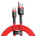 Kép 1/6 - USB-USB-C kábel Baseus Cafule 3A 0,5 m (piros)