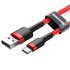Kép 2/6 - USB-USB-C kábel Baseus Cafule 3A 0,5 m (piros)
