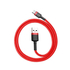 Kép 3/6 - USB-USB-C kábel Baseus Cafule 3A 1m (piros)
