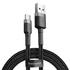 Kép 1/6 - USB-USB-C kábel Baseus Cafule 3A 1m (szürke-fekete)