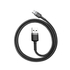 Kép 3/6 - USB-USB-C kábel Baseus Cafule 3A 1m (szürke-fekete)