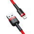 Kép 2/7 - Baseus Cafule 2.4A Lightning USB-kábel 0.5m (piros)