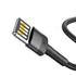 Kép 3/5 - Baseus Cafule 1,5A 2 m-es Lightning USB-kábel (kétoldalas) (szürke-fekete)
