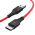Kép 3/5 - USB-kábel USB-C-hez BlitzWolf BW-TC15 3A 1,8 m (piros)