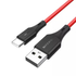 Kép 4/5 - USB-kábel USB-C-hez BlitzWolf BW-TC15 3A 1,8 m (piros)
