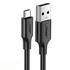 Kép 2/2 - USB-Mikro USB kábel UGREEN QC 3.0 2.4A 0.25m (fehér)