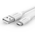 Kép 1/7 - USB-Mikro USB-kábel UGREEN QC 3.0 2,4A 1m (fehér)
