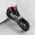 Kép 6/8 - USB-USB-C kábel Baseus Cafule 2A 3m (piros-fekete)