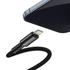 Kép 6/8 - USB-C kábel Lightning Baseushoz, nagy sűrűségű fonott, 20 W, 5 A, PD, 1 m (fekete)