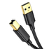 Kép 1/2 - UGREEN US135 USB 2.0 AB nyomtatókábel, aranyozott, 3 m (fekete)