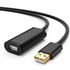 Kép 2/5 - UGREEN US121 USB 2.0 hosszabbító kábel, aktív, 25 m (fekete)