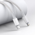 Kép 4/6 - USB-C kábel a Lightning Baseushoz, nagy sűrűségű fonott, 20 W, PD, 2 m (fehér)