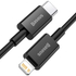 Kép 2/11 - USB-C kábel a Lightning Baseus Superior sorozathoz, 20 W, PD, 1 m (fekete)