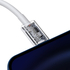 Kép 6/11 - USB-C kábel a Lightning Baseus Superior sorozathoz, 20 W, PD, 1,5 m (fehér)