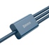 Kép 7/10 - Baseus Superior Series 3 az 1-ben USB-kábel, USB-Micro USB / USB-C / Lightning, 3,5 A, 1,2 m (kék)