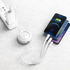 Kép 6/9 - Baseus Bright Mirror USB 3 az 1-ben kábel, mikro USB / Lightning / USB-C, lapos, 3,5 A, 1,2 m (fehér)