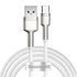 Kép 1/9 - Baseus Cafule USB-USB-C kábel, 66 W, 2 m (fehér)