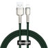 Kép 1/6 - USB-kábel Lightning Baseus Cafule-hez, 2,4A, 1m (zöld)
