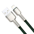 Kép 3/6 - USB-kábel Lightning Baseus Cafule-hez, 2,4A, 1m (zöld)