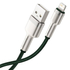 Kép 4/6 - USB-kábel Lightning Baseus Cafule-hez, 2,4A, 1m (zöld)