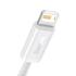 Kép 2/5 - USB-kábel a Lightning Baseus Dynamic, 2,4A, 2m (fehér)