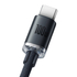 Kép 3/6 - USB-kábel a USB-C Baseus Crystal Shine, 100W, 1.2m (Fekete)