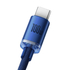 Kép 3/6 - USB-kábel a USB-C Baseus Crystal Shine, 100W, 2m (kék)