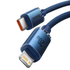 Kép 2/5 - Baseus Crystal USB-C kábel a Lightninghez, 20W, 1.2m (kék)