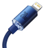Kép 4/5 - Baseus Crystal USB-C kábel a Lightninghez, 20W, 1.2m (kék)