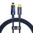 Kép 1/5 - Baseus Explorer USB-C-Lightning kábel, 20 W, 1 m (kék)