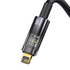 Kép 3/6 - Baseus Explorer USB-Lightning kábel, 2,4A, 2m (fekete)