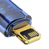Kép 3/5 - Baseus Explorer USB-Lightning kábel, 2,4A, 2m (kék)