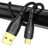 Kép 2/2 - USB-Micro USB kábel Vipfan Nano Gold X07, 3A, 1.2m (fekete)